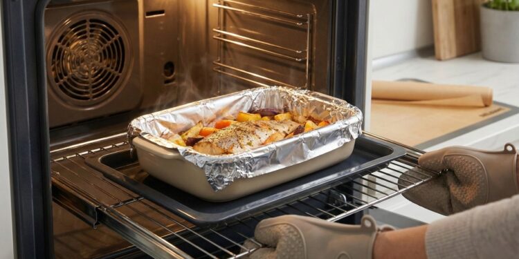 Esse hábito comum com papel alumínio no forno elétrico pode danificar o aparelho e alterar o sabor dos alimentos