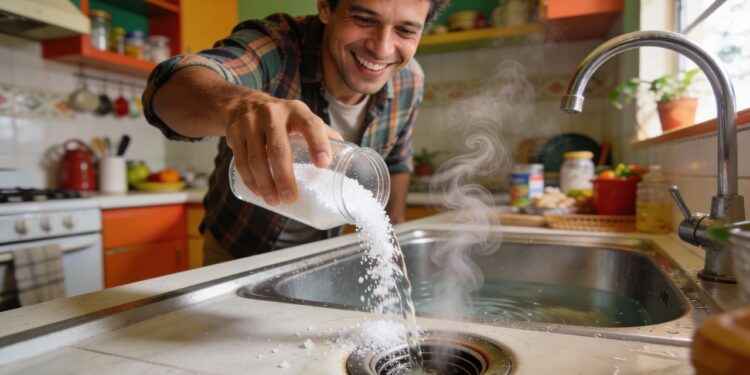 "Não precisa chamar um encanador": água quente e algumas colheres deste pó são tudo o que você precisa para desentupir e limpar seus ralos rapidinho