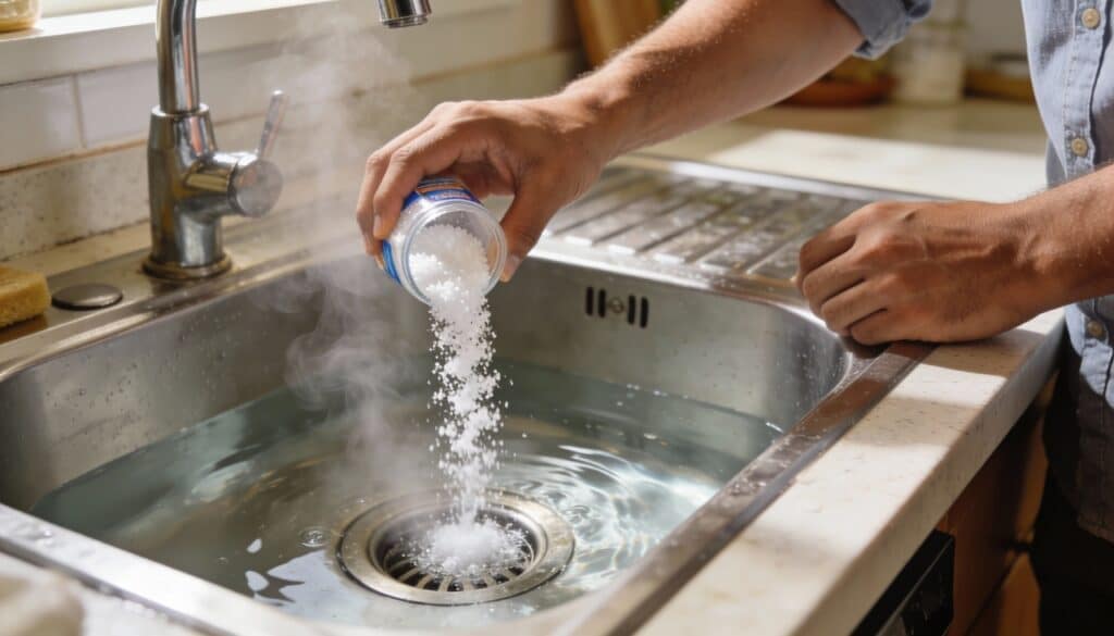 "Não precisa chamar um encanador": água quente e algumas colheres deste pó são tudo o que você precisa para desentupir e limpar seus ralos rapidinho