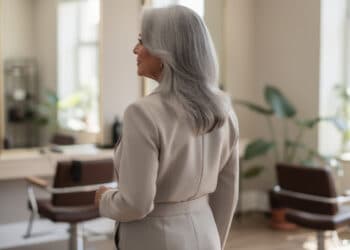 Mulheres de 40+ estão abandonando a tinta e ganhando estilo com cabelos grisalhos bem cuidados, cortes modernos e brilho prateado