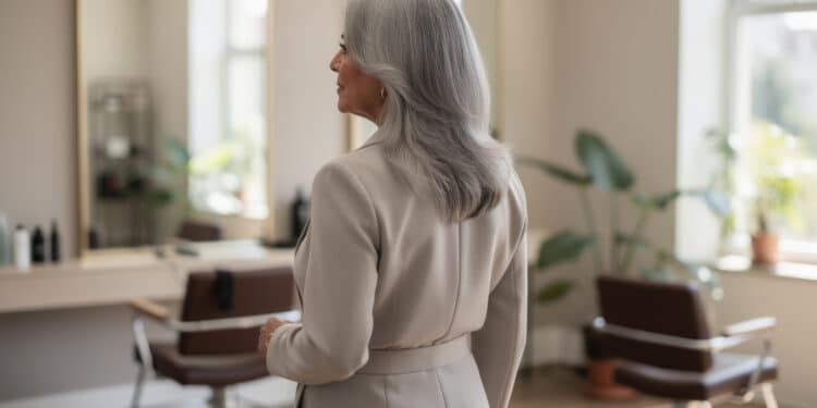 Mulheres de 40+ estão abandonando a tinta e ganhando estilo com cabelos grisalhos bem cuidados, cortes modernos e brilho prateado