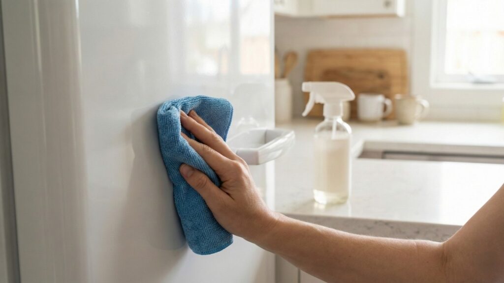 Nem vinagre puro, nem produto forte: veja como limpar geladeira branca sem riscar e manter o brilho por mais tempo