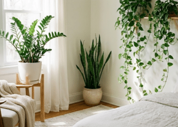 Plantas escolhidas por designers ajudam a trazer leveza ao quarto e se tornam tendência na decoração moderna