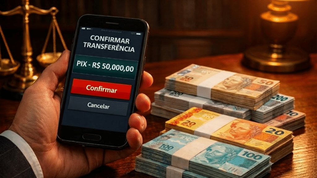 Erro em Pix de alto valor leva Justiça a condenar destinatário à devolução de R$ 50 mil e ao pagamento de R$ 10 mil em danos morais