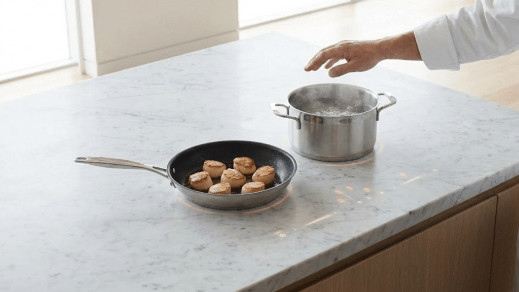 Fogão invisível que não queima a mão chama atenção na internet ao unir tecnologia, segurança e visual moderno na cozinha