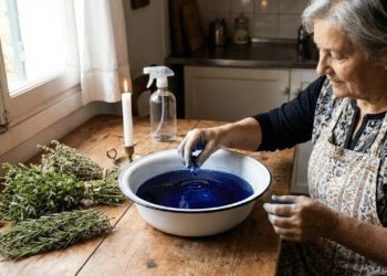 Uso do anil na limpeza da casa é associado a rituais espirituais de purificação do lar em tradições populares