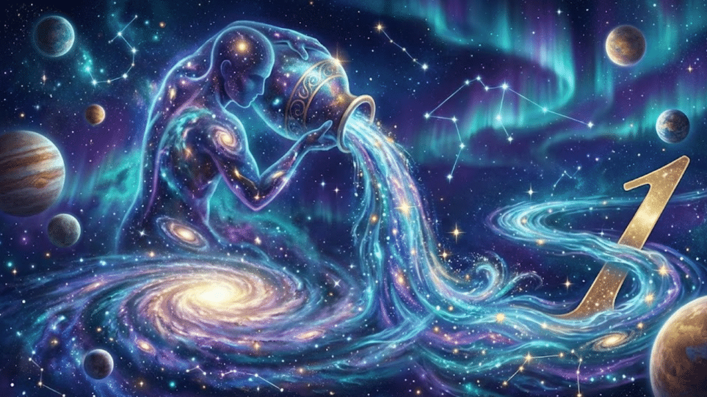 Combinação do Ano Universal 1 com Plutão em Aquário reforça 2026 como fase de virada energética e início de novos ciclos