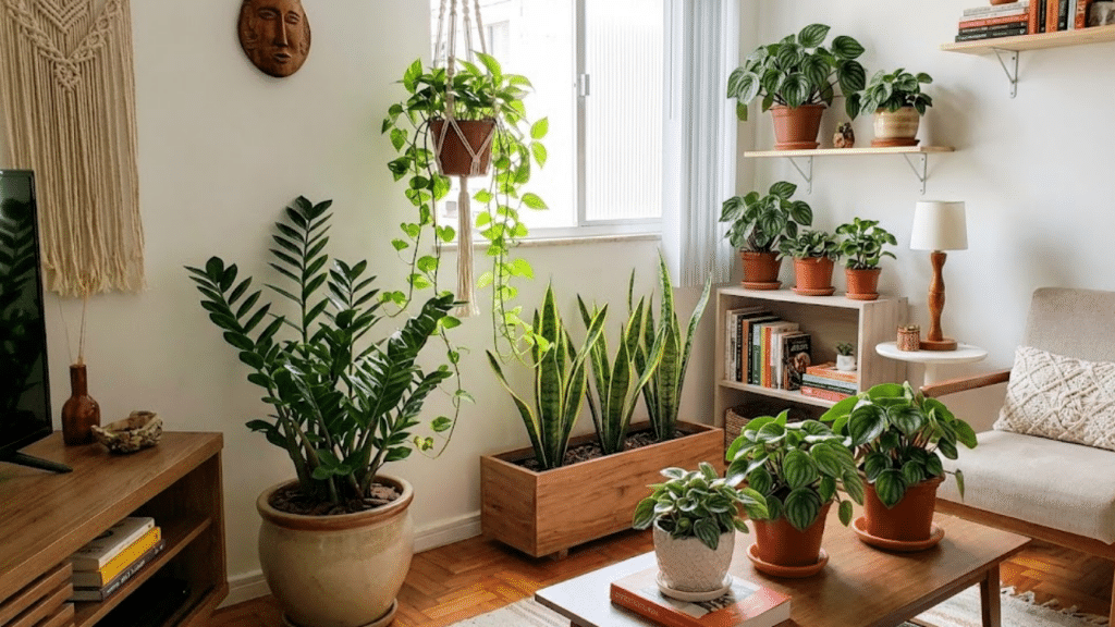 Lista reúne cinco plantas resistentes ideais para apartamentos, fáceis de manter, acessíveis e adaptáveis a ambientes internos