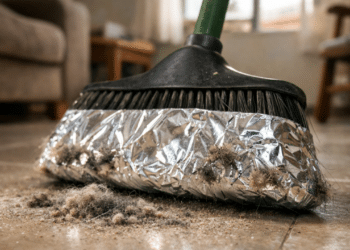 Colocar papel alumínio na vassoura: para que serve e por que recomendam