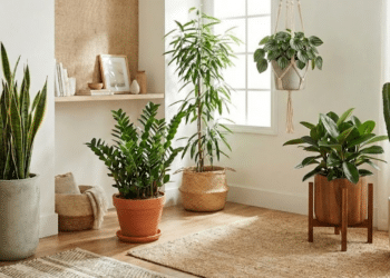 Espécies que crescem pouco na horizontal são ideais para espaços pequenos e facilitam a organização dos ambientes