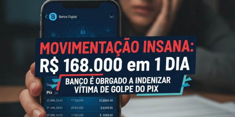 Vítima de golpe do Pix de R$ 168 mil será indenizada