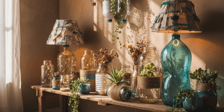 Como transformar potes de vidro e PET em itens de luxo