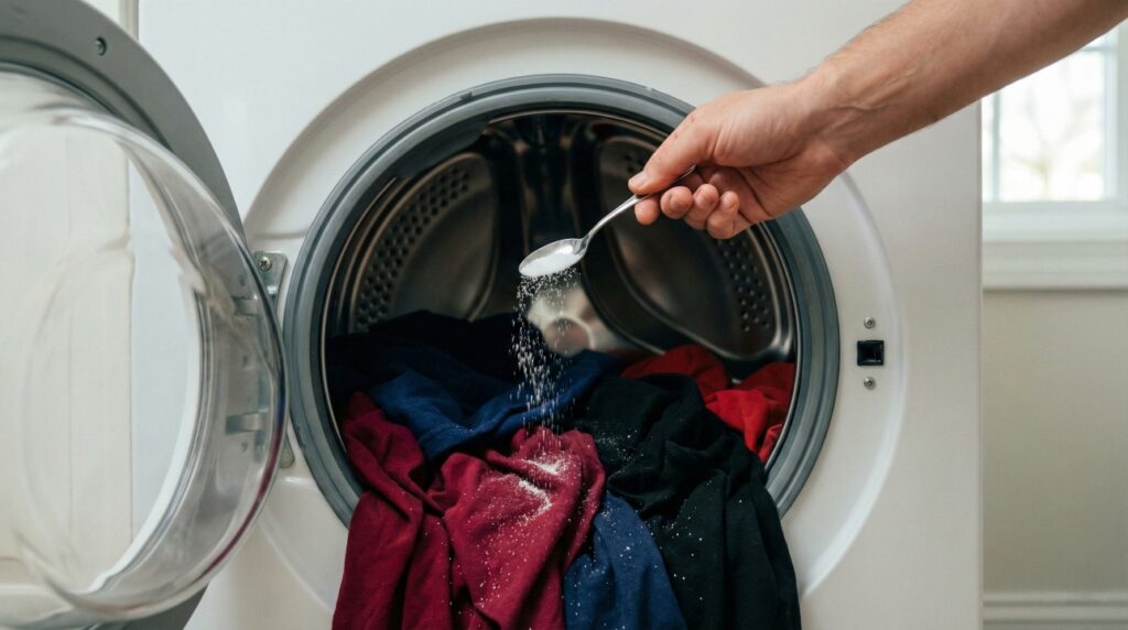 Nem alvejante, nem produtos caros: o truque com sal na máquina pode salvar suas roupas coloridas das temidas manchas