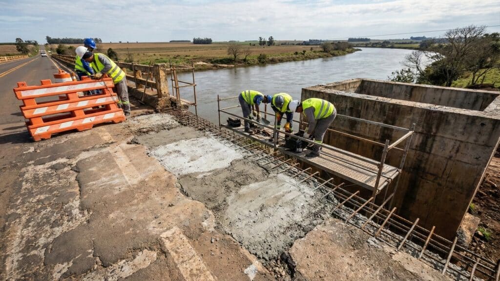 Obra de R$ 15,7 milhões recupera ponte na BR-293 e reforça segurança no interior gaúcho