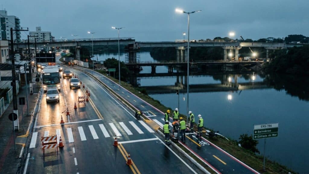 O litoral do RS passa por obras de R$ 350 milhões com duplicações, pontes novas e viaduto para melhorar mobilidade e segurança
