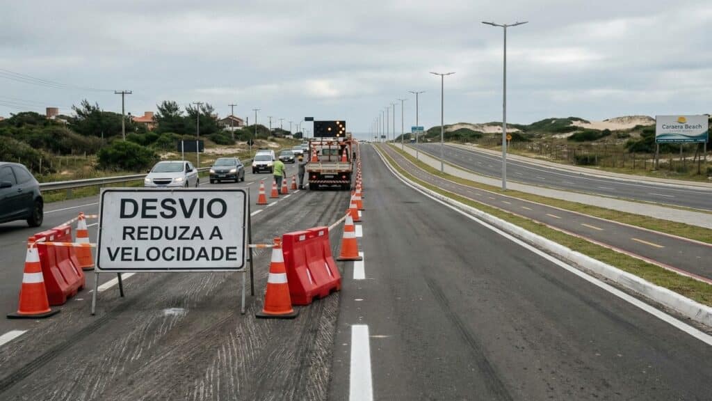 O litoral do RS passa por obras de R$ 350 milhões com duplicações, pontes novas e viaduto para melhorar mobilidade e segurança