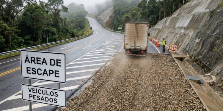SC-418 recebe áreas de escape e R$ 34 milhões em investimentos para transformar a segurança na serra