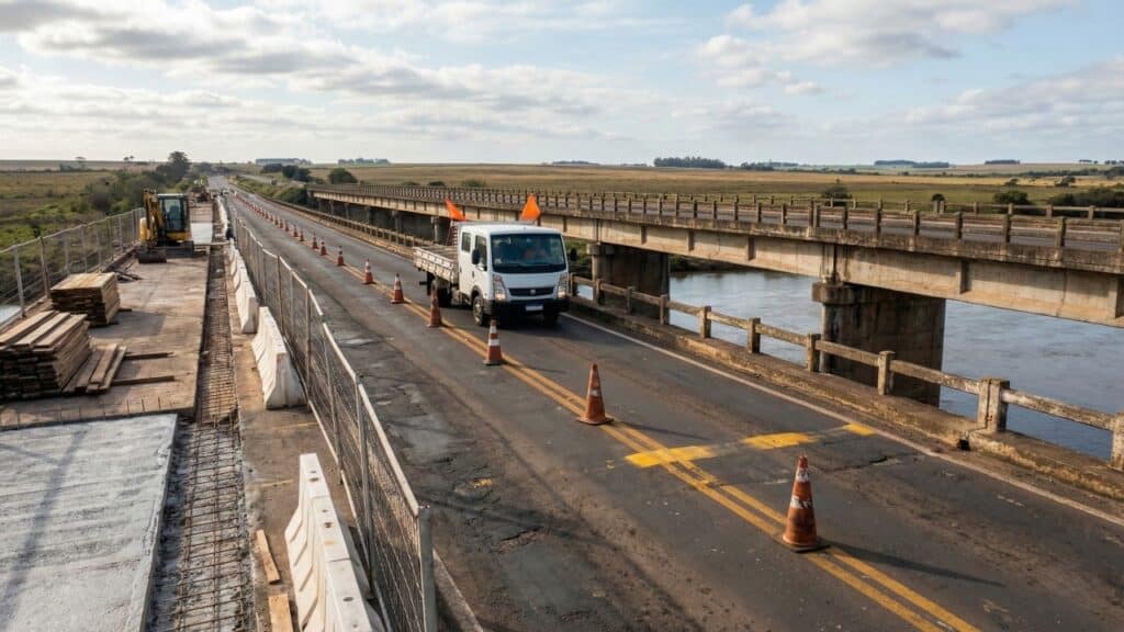 Obra de R$ 15,7 milhões recupera ponte na BR-293 e reforça segurança no interior gaúcho