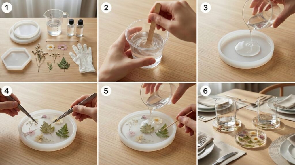 Adeus porta-copos sem graça: essa base artesanal com flores virou o item decorativo mais desejado do início de 2026