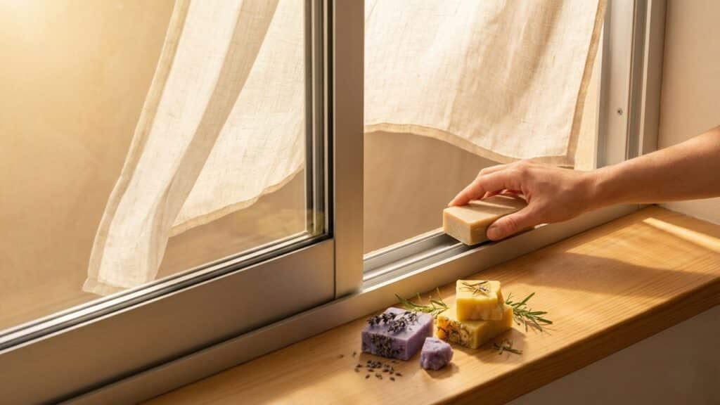 Nem óleo, nem graxa: o truque com sabão nas janelas que resolve o atrito e ainda ajuda a afastar mosquitos