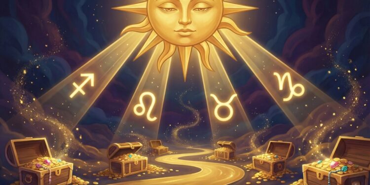 Sol em trânsito ilumina decisões e traz sorte no dinheiro para 4 signos ao longo desta semana