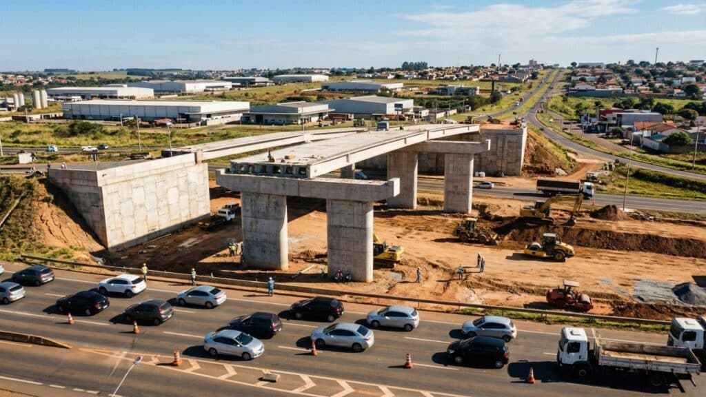 Viaduto de R$ 24 milhões entre GO-020 e GO-536 deve ficar pronto no segundo semestre de 2026