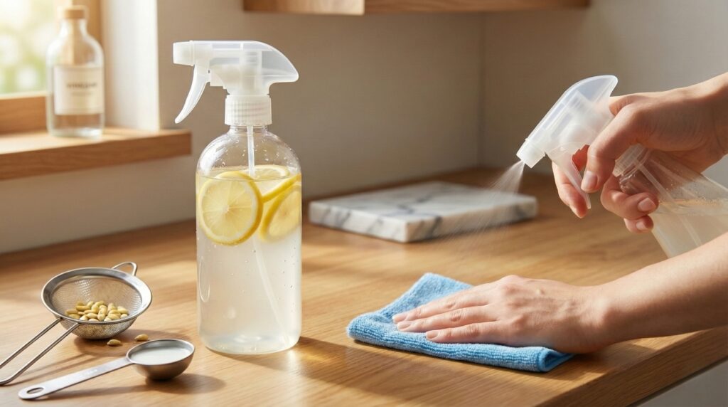 Vinagre com limão na limpeza da casa: quando usar, como preparar e por que nem toda superfície aceita bem
