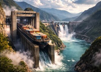 A megaobra chinesa que desafia a natureza e deixa o mundo assustado por ser capaz de fazer navios navegarem até regiões montanhosas