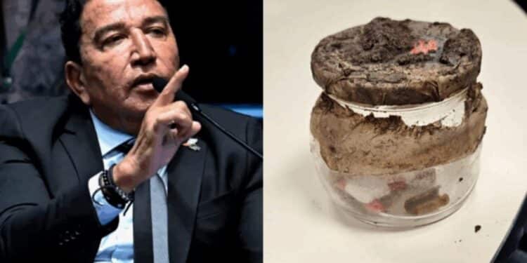 Magno Malta afirma ter encontrado 'objeto de feitiçaria' no jardim do seu gabinete