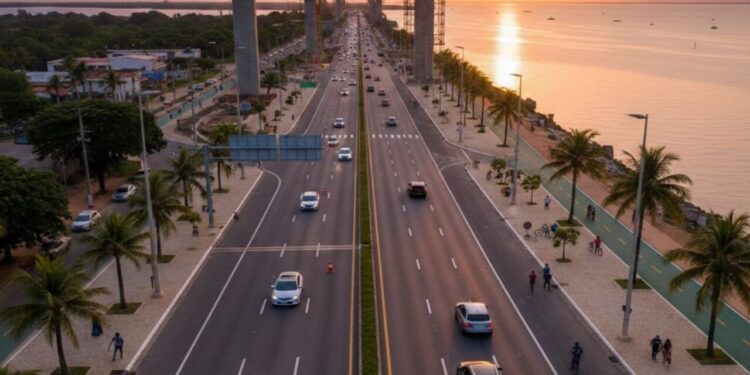 Aracaju libera faixa da Beira Mar com obras da ponte Godofredo Diniz avançando rapidamente para melhorar a qualidade de vida e mobilidade da região
