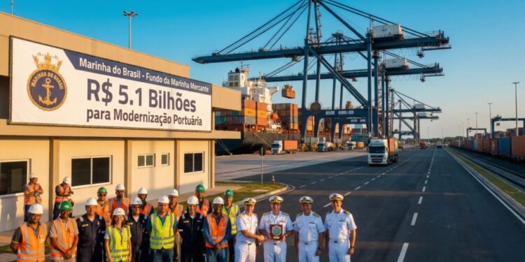 Megainvestimento de R$ 5,1 bilhões aprovado pelo Fundo da Marinha Mercante para modernizar portos deve gerar 5.346 empregos diretos e fortalecer a logística nacional
