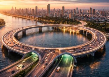 Megaprojeto de R$ 261,1 bilhões com túnel e ponte em formato de anel promete cortar em até 50% o tempo de viagem na zona norte de grande cidade da América do Sul