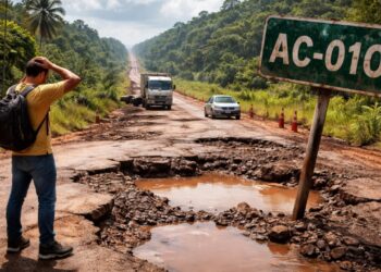 Novo ranking da CNT aponta essa rodovia do interior do Acre como uma das piores do Brasil pelo terceiro ano consecutivo, sendo necessário mais de R$ 1,5 bilhão para recuperação