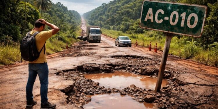 Novo ranking da CNT aponta essa rodovia do interior do Acre como uma das piores do Brasil pelo terceiro ano consecutivo, sendo necessário mais de R$ 1,5 bilhão para recuperação