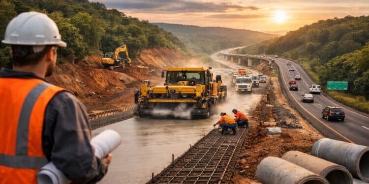 Duplicação da PRC-466 entre Palmeirinha e Guarapuava tem investimento de R$ 139,7 milhões, usa material mais resistente que o asfalto e ficará pronta em 2026