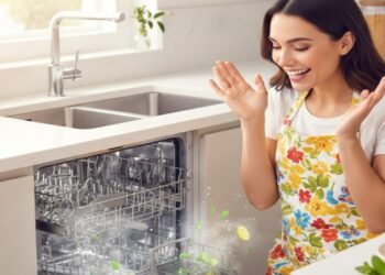 Pouca gente conhece mas esse truque na máquina de lavar louça vai deixar sua cozinha sempre cheirosa
