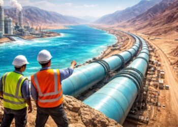 Megaprojeto de dessalinização de R$ 24,1 bilhões vai transportar água do Mar Vermelho por 450 km para salvar abastecimento na Jordânia