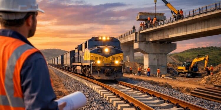 Obras da fase 1 da Ferrovia Transnordestina avançam no Ceará com investimento de R$ 11,3 bilhões e já estão 80% concluídas