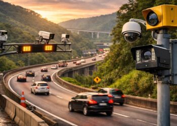 Novas obras nas curvas da Rodovia Anchieta vão ampliar monitoramento com instalação de novos radares e câmeras