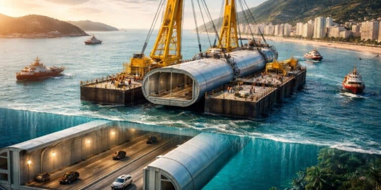 Contrato para construção da maior obra do Novo PAC e o primeiro túnel submerso da América Latina tem entrega prevista para 2031, com investimento de R$ 7 bilhões