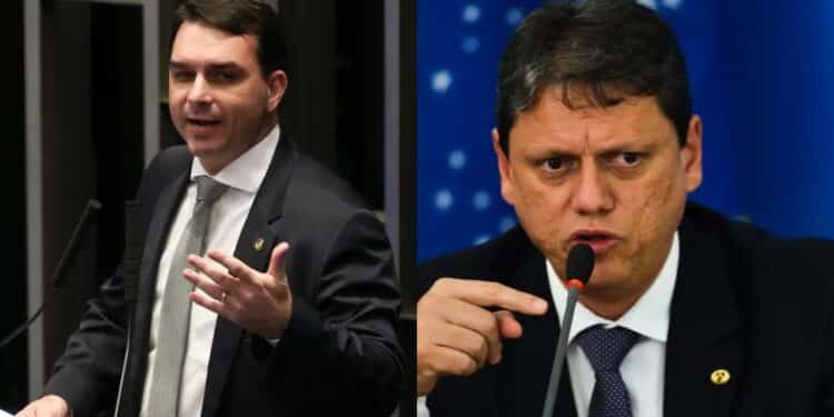 A reunião estratégica entre Tarcísio e Flávio Bolsonaro crucial para as campanhas de ambos em SP