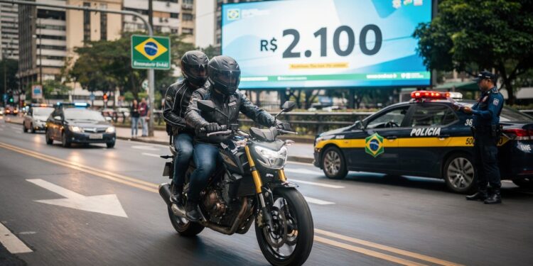Nova regra em vigor restringe motos com garupa e prevê multa que pode ultrapassar R$ 2 mil