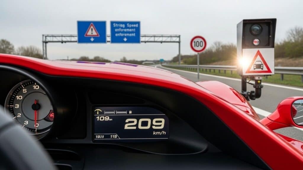 Motorista perde a carteira de habilitação após dirigir a 209 km/h