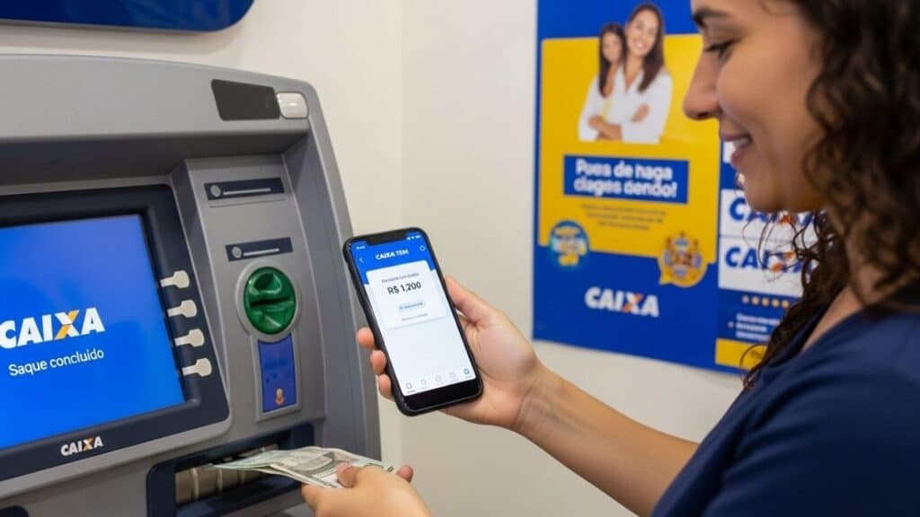 Caixa Tem disponibiliza saque de até R$ 1.200,00 para usuários