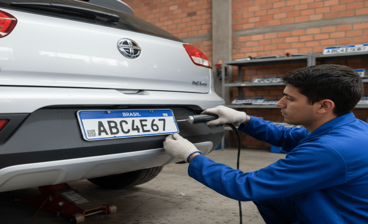 Detran anuncia o prazo final para motoristas trocarem para as placas Mercosul no Brasil