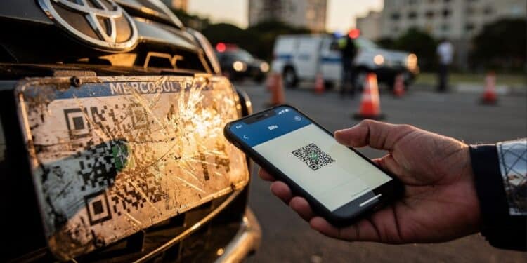 Motoristas ignoram este problema na Placa Mercosul e acabam com o veículo retido e com 4 pontos na carteira