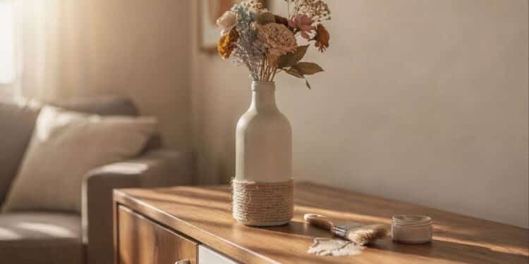 Adicionar sisal e tinta a potes de vidro muda tudo na decoração e cria presentes sustentáveis