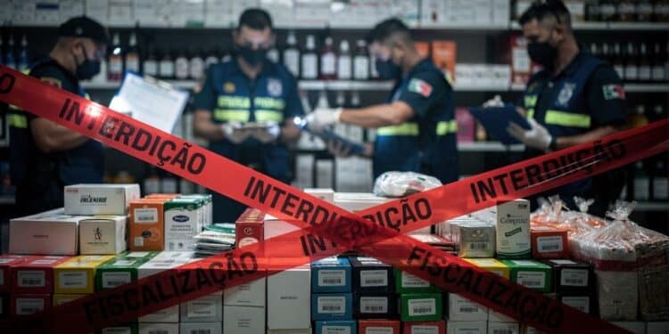 Operação nacional com participação da Anvisa apreende 126 produtos irregulares após fiscalização de 23,5 mil itens