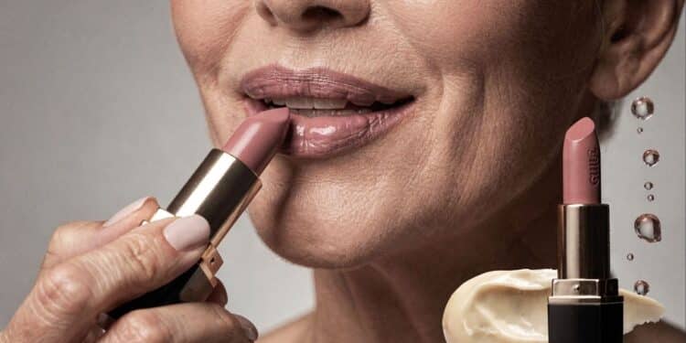 5 batons cremosos com efeito lifting que reduzem até 30% das linhas em lábios 50+