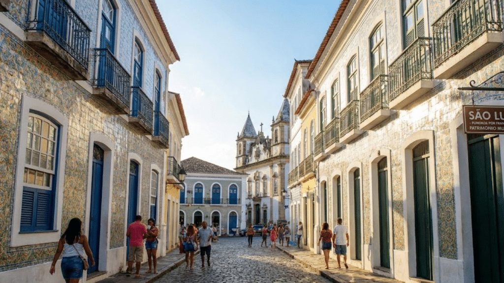 No Nordeste, a única cidade brasileira fundada por franceses guarda o maior acervo de azulejos da América Latina